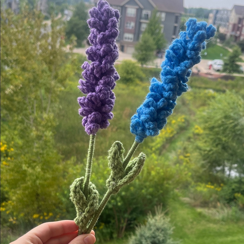 Handcrafted Purple and Blue Lavender Flowers 🪻